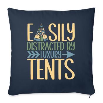 Glamping Glamper - Sofa pillowcase 17,3'' x 17,3'' (45 x 45 cm) - navy - Front