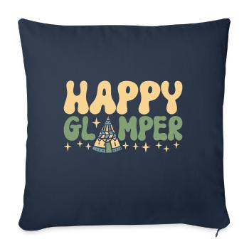 Glamping Glamper - Sofa pillowcase 17,3'' x 17,3'' (45 x 45 cm) - navy - Front