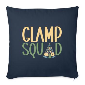 Glamping Glamper - Sofa pillowcase 17,3'' x 17,3'' (45 x 45 cm) - navy - Front