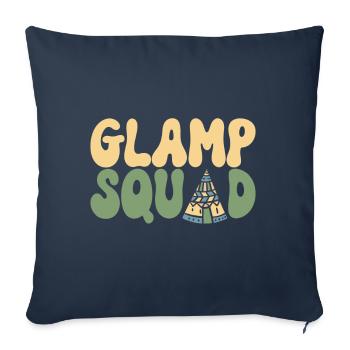 Glamping Glamper - Sofa pillowcase 17,3'' x 17,3'' (45 x 45 cm) - navy - Front