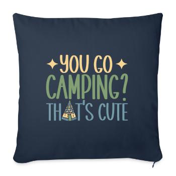 Glamping Glamper - Sofa pillowcase 17,3'' x 17,3'' (45 x 45 cm) - navy - Front