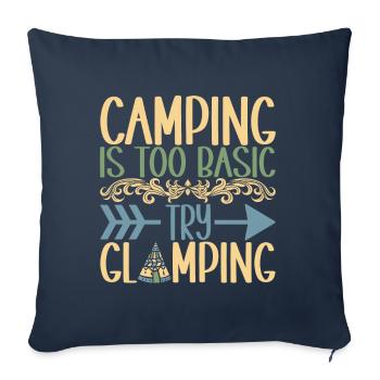 Glamping Glamper - Sofa pillowcase 17,3'' x 17,3'' (45 x 45 cm) - navy - Front