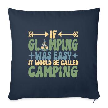 Glamping Glamper - Sofa pillowcase 17,3'' x 17,3'' (45 x 45 cm) - navy - Front