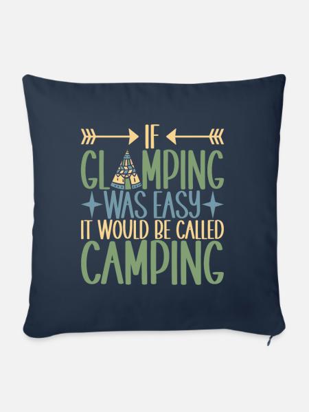 Glamping Glamper - Sofakissenbezug 45 x 45 cm - Navy