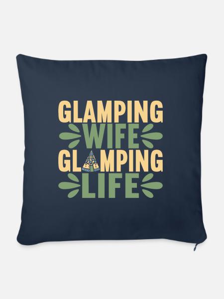 Glamping Glamper - Sofakissenbezug 45 x 45 cm - Navy