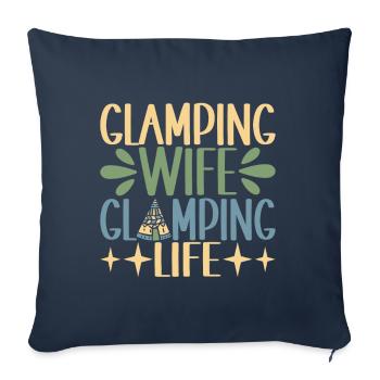 Glamping Glamper - Sofa pillowcase 17,3'' x 17,3'' (45 x 45 cm) - navy - Front
