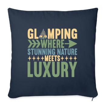 Glamping Glamper - Sofa pillowcase 17,3'' x 17,3'' (45 x 45 cm) - navy - Front