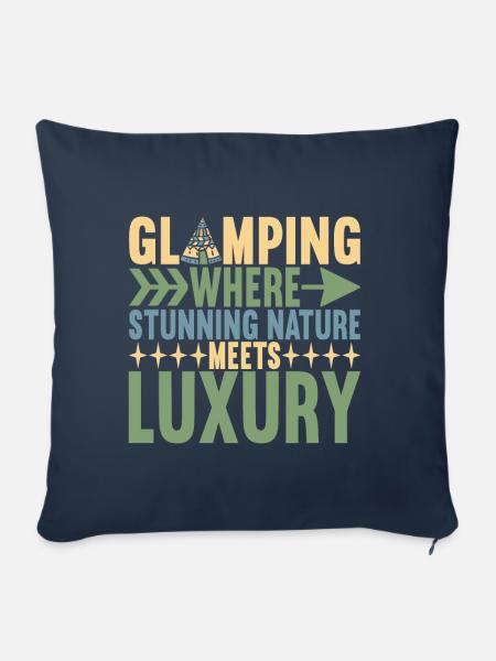 Glamping Glamper - Sofakissenbezug 45 x 45 cm - Navy