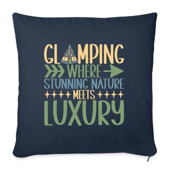 Glamping Glamper - Sofa pillowcase 17,3'' x 17,3'' (45 x 45 cm) - navy - Front