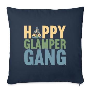 Glamping Glamper - Sofa pillowcase 17,3'' x 17,3'' (45 x 45 cm) - navy - Front