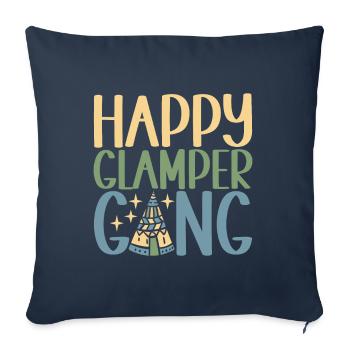 Glamping Glamper - Sofa pillowcase 17,3'' x 17,3'' (45 x 45 cm) - navy - Front