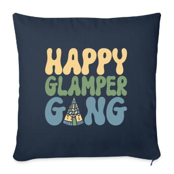 Glamping Glamper - Sofa pillowcase 17,3'' x 17,3'' (45 x 45 cm) - navy - Front