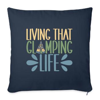 Glamping Glamper - Sofa pillowcase 17,3'' x 17,3'' (45 x 45 cm) - navy - Front