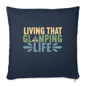 Glamping Glamper - Sofa pillowcase 17,3'' x 17,3'' (45 x 45 cm) - navy - Front