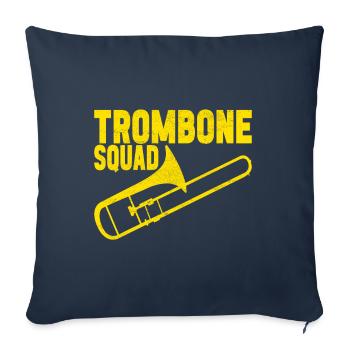 Posaune Trombone - Sofa pillowcase 17,3'' x 17,3'' (45 x 45 cm) - navy - Front