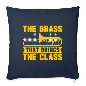 Posaune Trombone - Sofa pillowcase 17,3'' x 17,3'' (45 x 45 cm) - navy - Front
