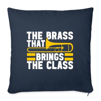 Posaune Trombone - Sofa pillowcase 17,3'' x 17,3'' (45 x 45 cm) - navy - Front