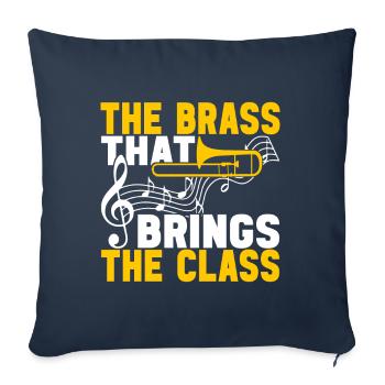 Posaune Trombone - Sofa pillowcase 17,3'' x 17,3'' (45 x 45 cm) - navy - Front
