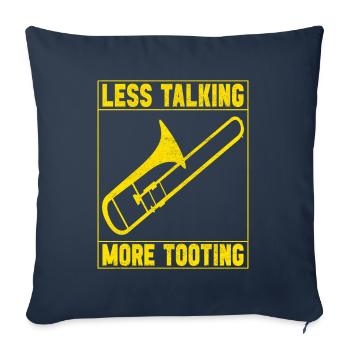 Posaune Trombone - Sofa pillowcase 17,3'' x 17,3'' (45 x 45 cm) - navy - Front