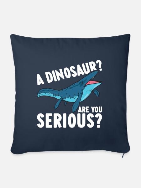 Mosasaurus Dinosaurier - Sofakissenbezug 45 x 45 cm - Navy