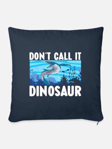 Mosasaurus Dinosaurier - Sofakissenbezug 45 x 45 cm - Navy
