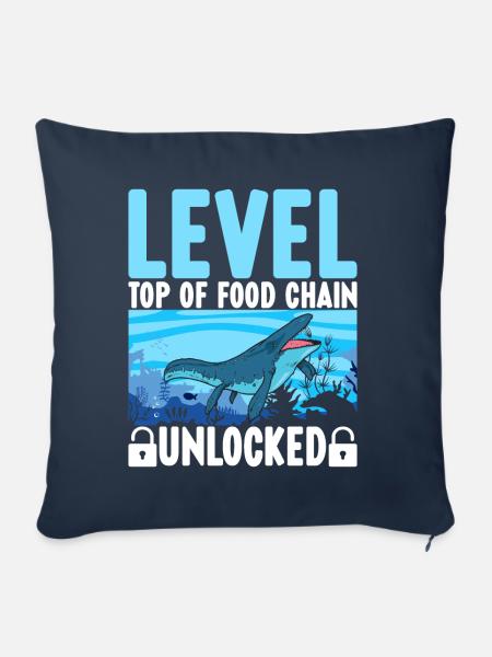 Mosasaurus Dinosaurier - Sofakissenbezug 45 x 45 cm - Navy