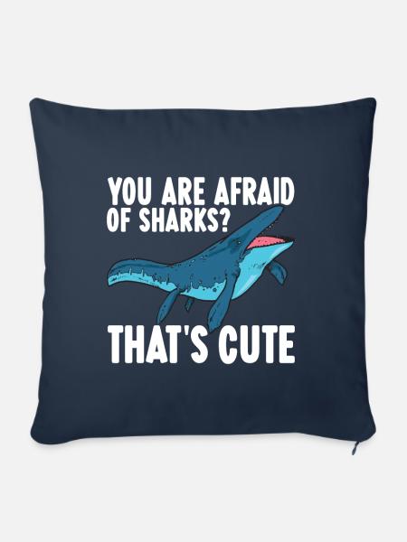 Mosasaurus Dinosaurier - Sofakissenbezug 45 x 45 cm - Navy