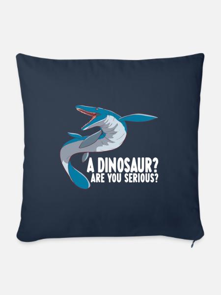 Mosasaurus Dinosaurier - Sofakissenbezug 45 x 45 cm - Navy