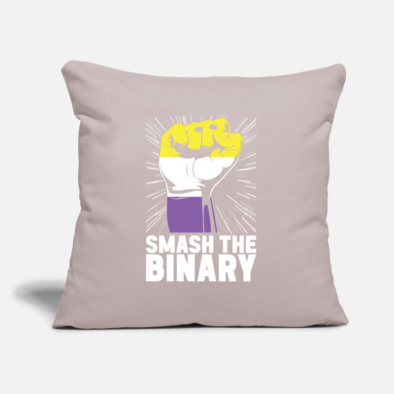 Non Binary Pride Genderqueer Sofakissenbezug 45 x 45 cm