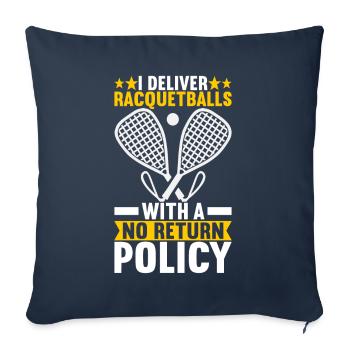 Racquetball Racquetball Player - Sofa pillowcase 17,3'' x 17,3'' (45 x 45 cm) - navy - Front