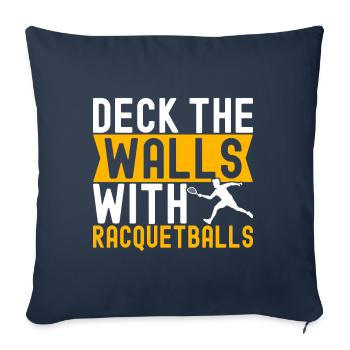 Racquetball Racquetball Player - Sofa pillowcase 17,3'' x 17,3'' (45 x 45 cm) - navy - Front