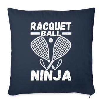 Racquetball Racquetball Player - Sofa pillowcase 17,3'' x 17,3'' (45 x 45 cm) - navy - Front