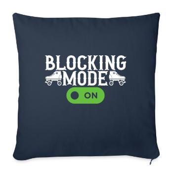 Roller derby - Housse de coussin décorative 45 x 45 cm - bleu marine - Devant