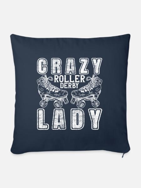 Roller Derby - Sofakissenbezug 45 x 45 cm - Navy