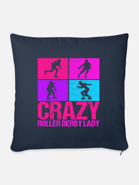 Roller Derby - Sofakissenbezug 45 x 45 cm - Navy