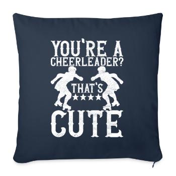 Roller derby - Sofa pillowcase 17,3'' x 17,3'' (45 x 45 cm) - navy - Front
