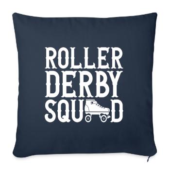 Roller derby - Sofa pillowcase 17,3'' x 17,3'' (45 x 45 cm) - navy - Front