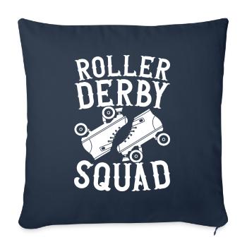 Roller derby - Sofa pillowcase 17,3'' x 17,3'' (45 x 45 cm) - navy - Front