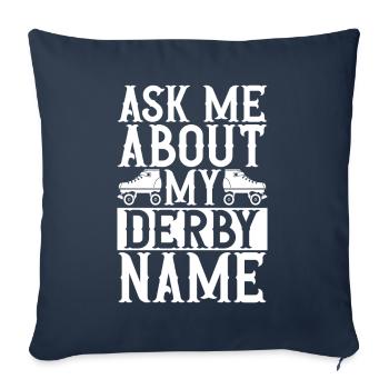 Roller Derby - Sofakissenbezug 45 x 45 cm - Navy - Vorne