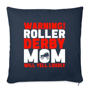 Roller derby - Sofa pillowcase 17,3'' x 17,3'' (45 x 45 cm) - navy - Front