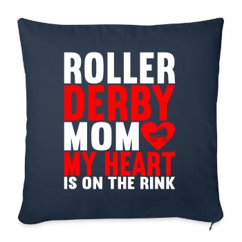 Roller derby - Sofa pillowcase 17,3'' x 17,3'' (45 x 45 cm) - navy - Front
