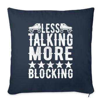 Roller derby - Sofa pillowcase 17,3'' x 17,3'' (45 x 45 cm) - navy - Front