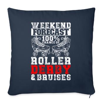 Roller Derby - Sofakissenbezug 45 x 45 cm - Navy - Vorne