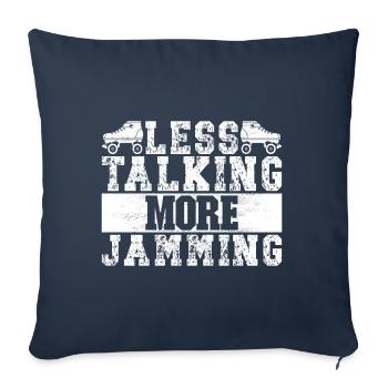 Roller derby - Sofa pillowcase 17,3'' x 17,3'' (45 x 45 cm) - navy - Front