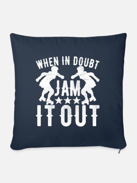 Roller Derby - Sofakissenbezug 45 x 45 cm - Navy