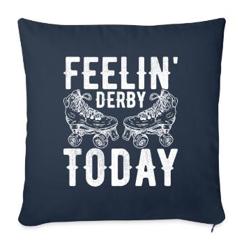 Roller derby - Sofa pillowcase 17,3'' x 17,3'' (45 x 45 cm) - navy - Front