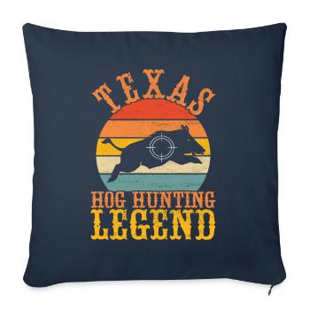 Hunters Wild Boar Hunting - Sofa pillowcase 17,3'' x 17,3'' (45 x 45 cm) - navy - Front