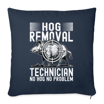 Hunters Wild Boar Hunting - Sofa pillowcase 17,3'' x 17,3'' (45 x 45 cm) - navy - Front