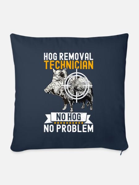 Jäger Wildschwein Jagen - Sofakissenbezug 45 x 45 cm - Navy
