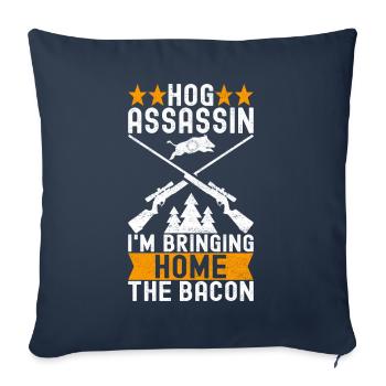 Hunters Wild Boar Hunting - Sofa pillowcase 17,3'' x 17,3'' (45 x 45 cm) - navy - Front
